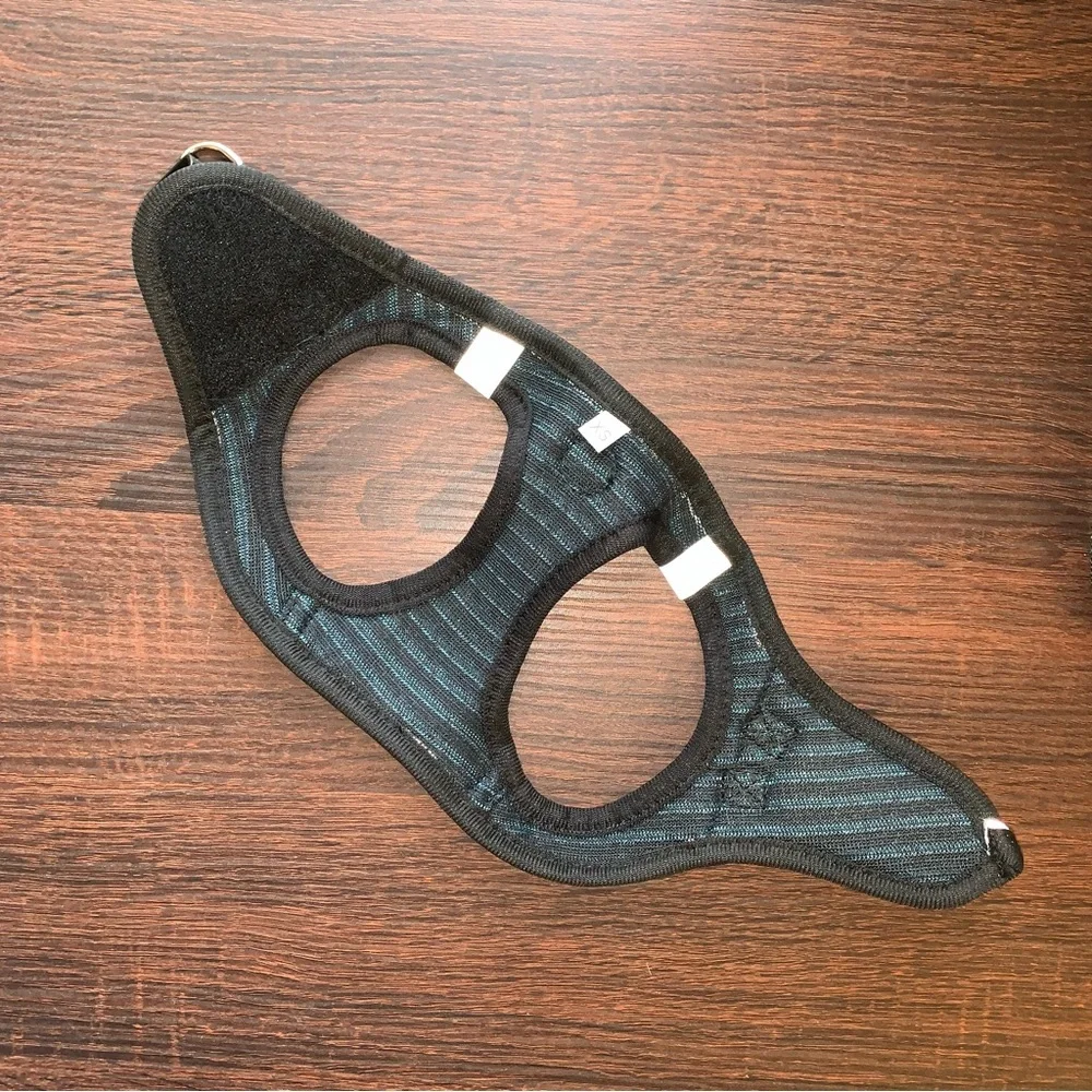 dog or cat blue mesh reflective harness xs with leash
